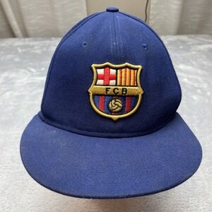 Nike True‎ FCB Barcelona Trucker Hat Cap OSFM Blue Snapback Spanish Soccer FC